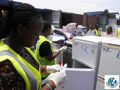 Ghana scrap fridges