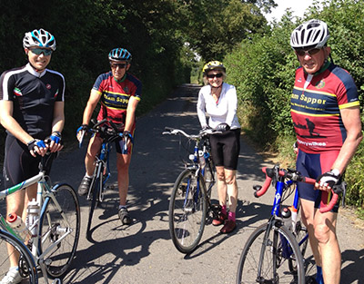 Left to right, team members Mark Parrish, Rick Allen, Marie Hanlon and Gerry Taggart 