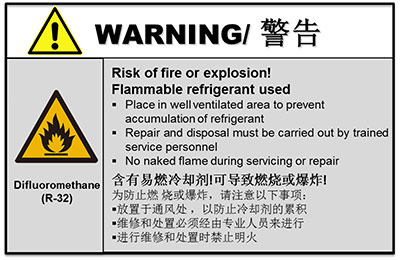 R32 and HFO refrigerants what are the NEW GHS Safety Risks to worker and  consumer!