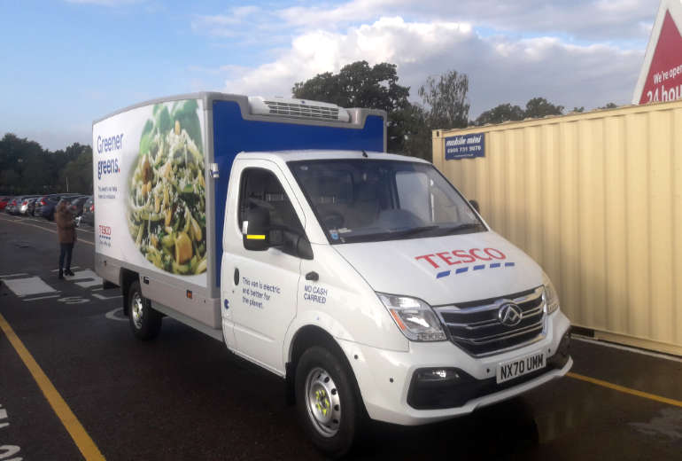 Thermo King cools Tesco s all electric vans Cooling Post